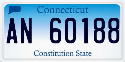 CT license plate AN60188