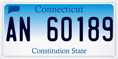 CT license plate AN60189