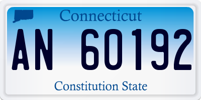 CT license plate AN60192