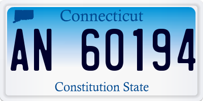 CT license plate AN60194