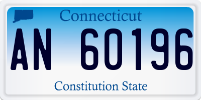 CT license plate AN60196