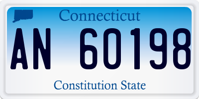 CT license plate AN60198