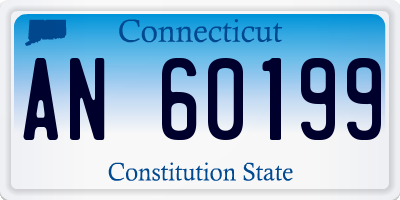 CT license plate AN60199