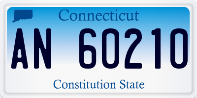 CT license plate AN60210