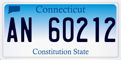 CT license plate AN60212