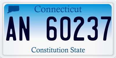 CT license plate AN60237