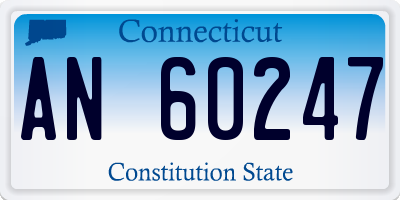 CT license plate AN60247