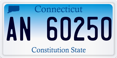 CT license plate AN60250