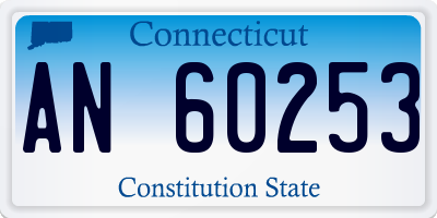 CT license plate AN60253