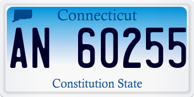 CT license plate AN60255