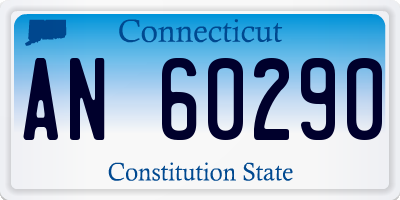 CT license plate AN60290