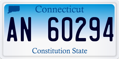 CT license plate AN60294