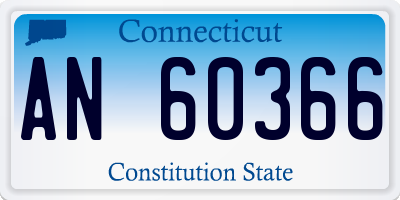 CT license plate AN60366