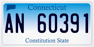 CT license plate AN60391