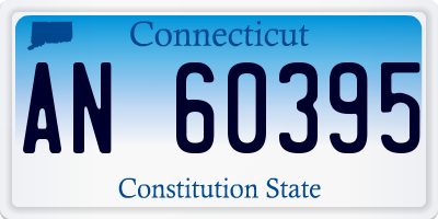 CT license plate AN60395