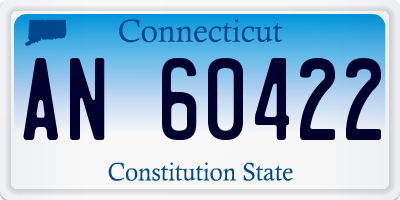 CT license plate AN60422