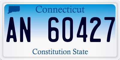 CT license plate AN60427