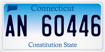 CT license plate AN60446