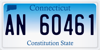 CT license plate AN60461