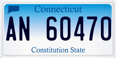 CT license plate AN60470