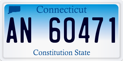 CT license plate AN60471