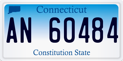 CT license plate AN60484