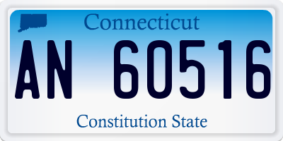 CT license plate AN60516