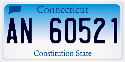 CT license plate AN60521