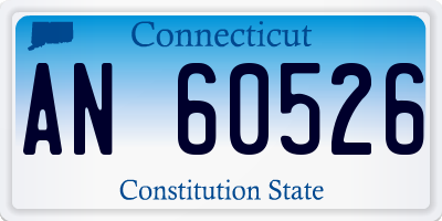 CT license plate AN60526