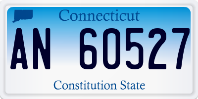 CT license plate AN60527