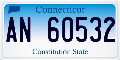 CT license plate AN60532