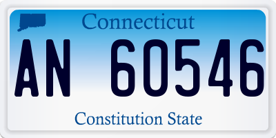 CT license plate AN60546