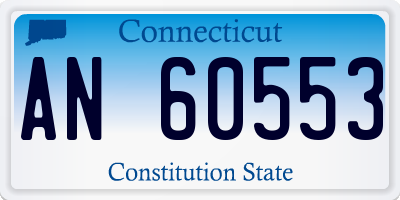 CT license plate AN60553