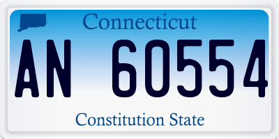 CT license plate AN60554