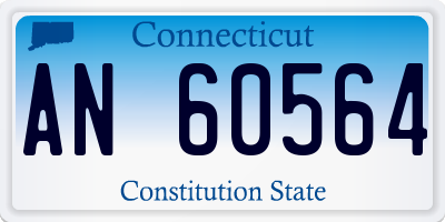 CT license plate AN60564