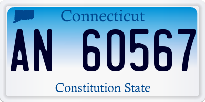 CT license plate AN60567