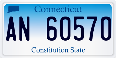 CT license plate AN60570