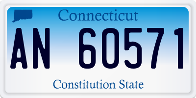 CT license plate AN60571