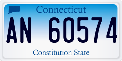 CT license plate AN60574