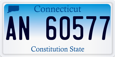 CT license plate AN60577