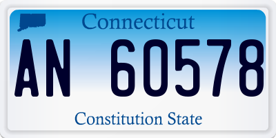 CT license plate AN60578