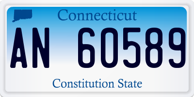 CT license plate AN60589