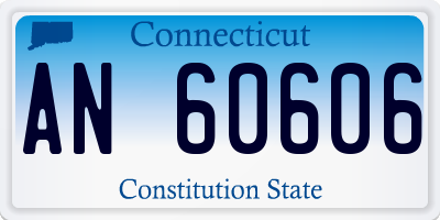 CT license plate AN60606