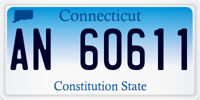 CT license plate AN60611