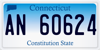 CT license plate AN60624