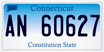 CT license plate AN60627