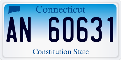 CT license plate AN60631