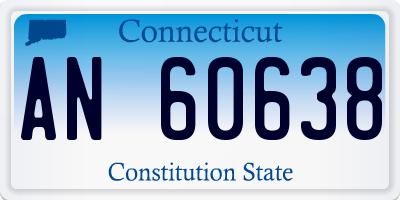 CT license plate AN60638