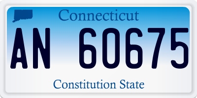 CT license plate AN60675
