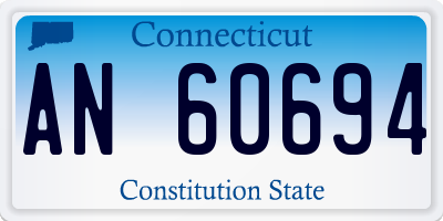CT license plate AN60694